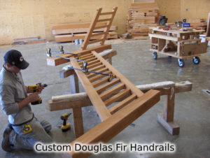 Custom Douglas Fir Handrails